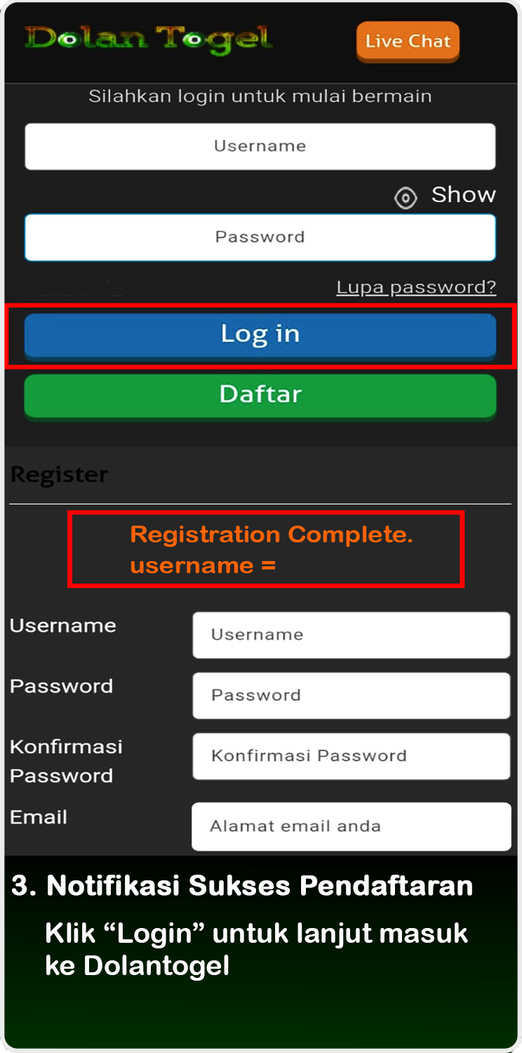 cara daftar dolan3