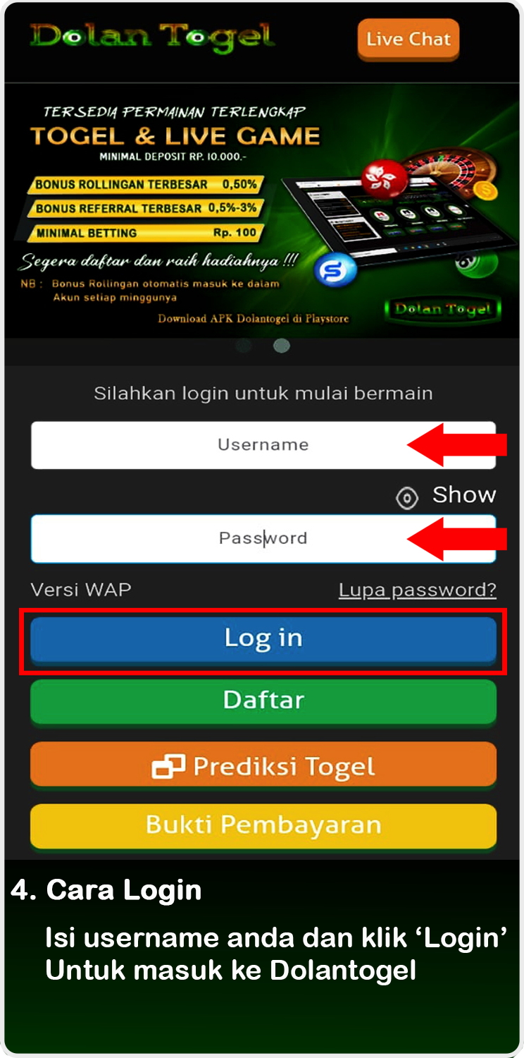 cara daftar dolan4