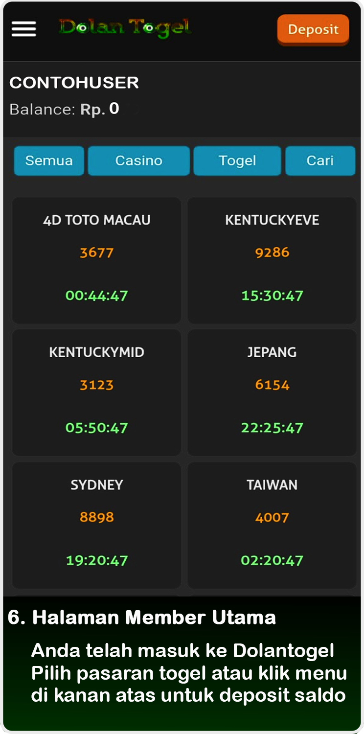 cara daftar dolan6