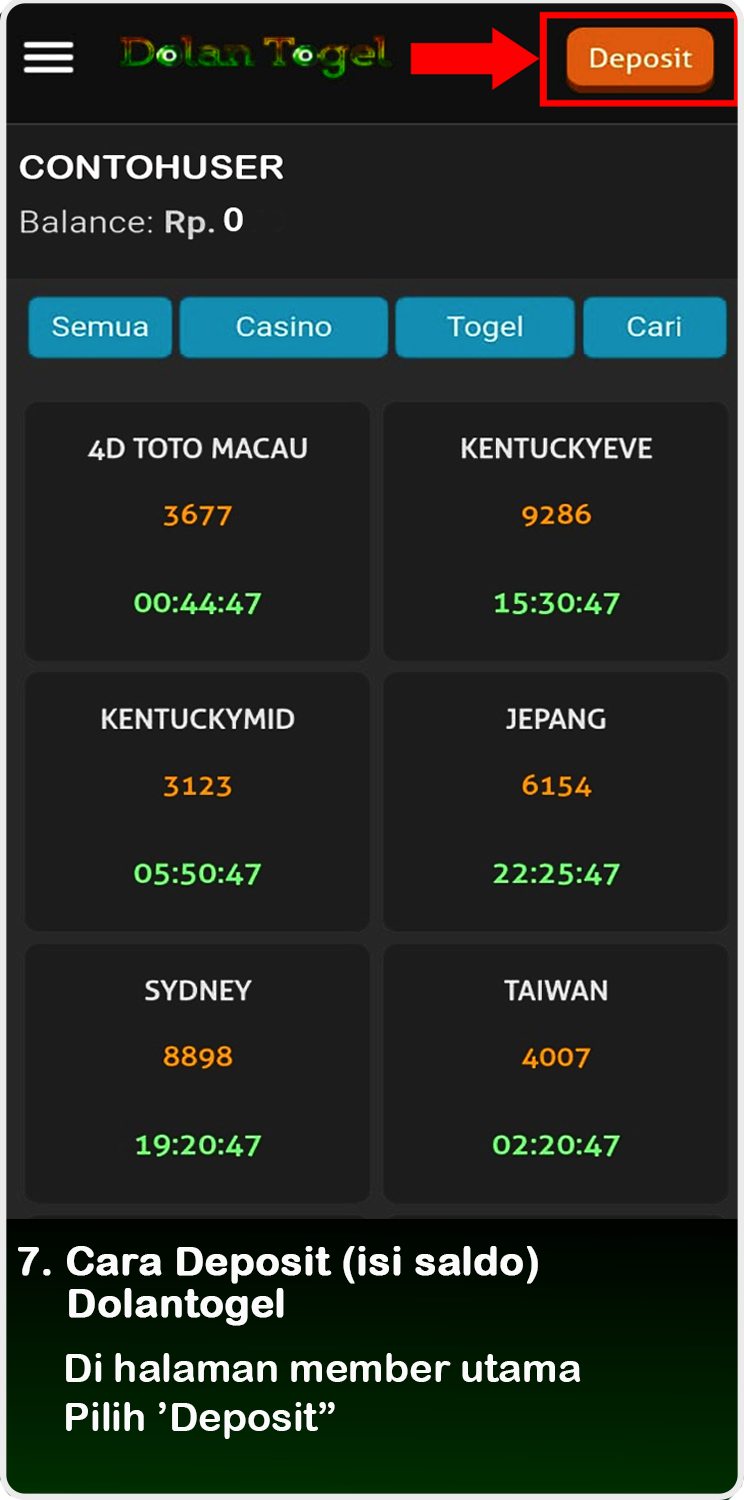 cara daftar dolan7